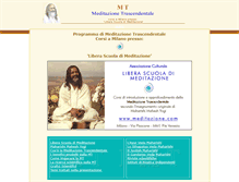 Tablet Screenshot of meditazione.com